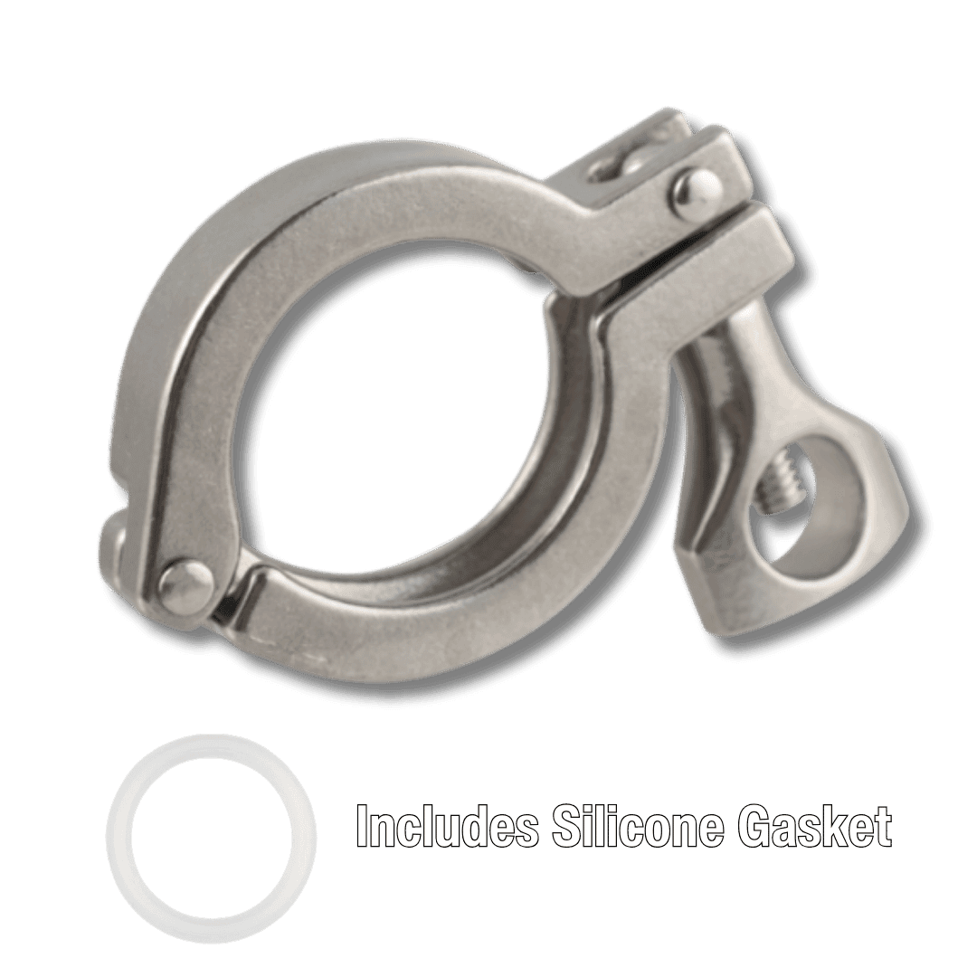Stainless Tri-Clamp w/ gasket 1.5"