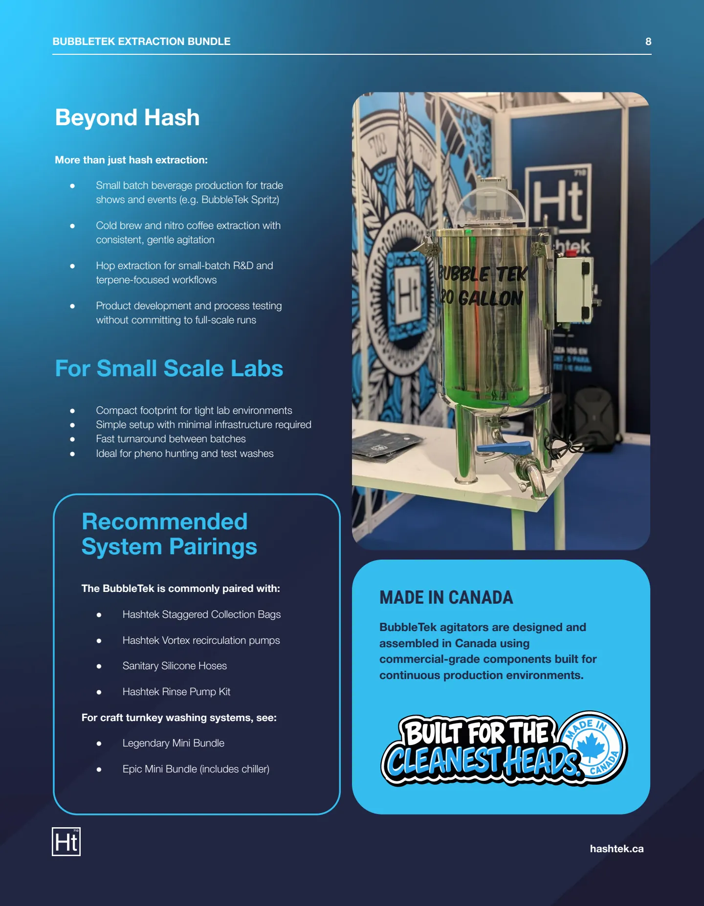 20 Gallon BubbleTek Legendary Bundle Spec Sheet (v1.0) — page 8 of 8
