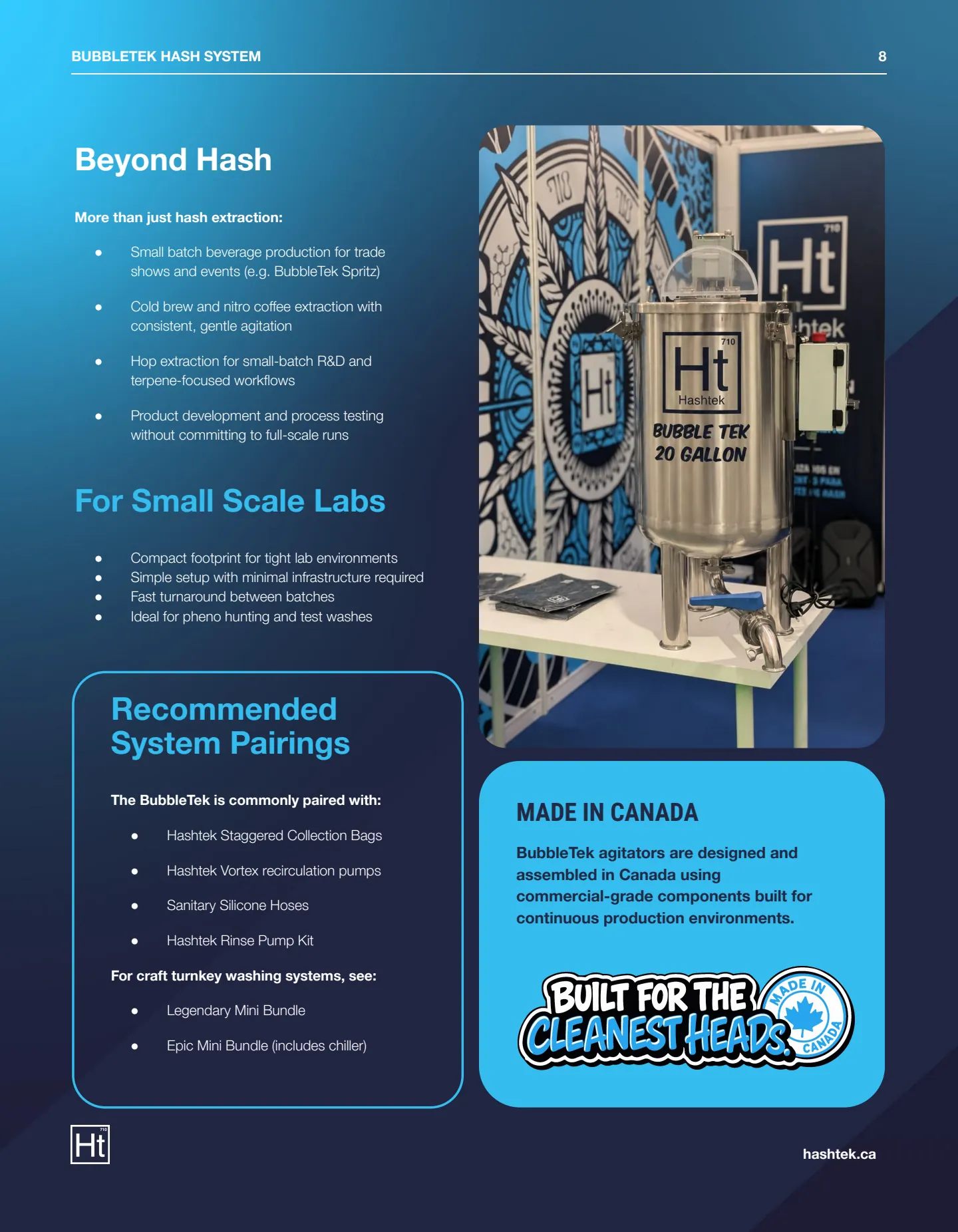 BubbleTek 20 Gallon Spec Sheet (v1.21) — page 8 of 8