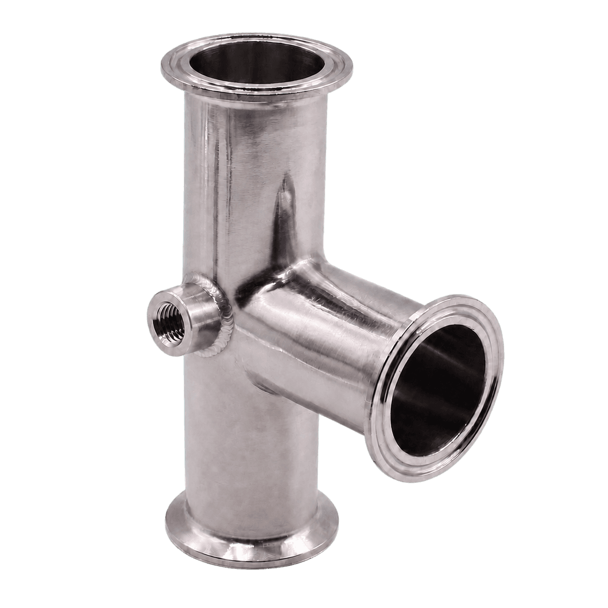 Stainless Tri-Clamp Tee with 1/4" NPT Port