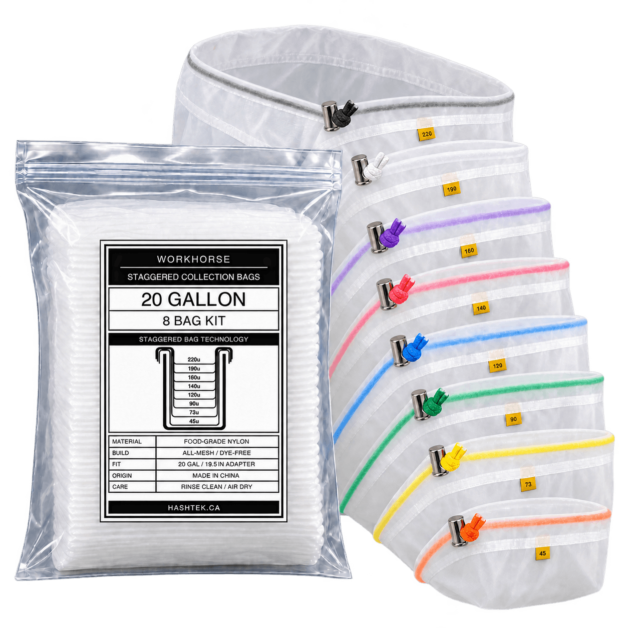 Workhorse Staggered Collection Bags – 20 Gallon