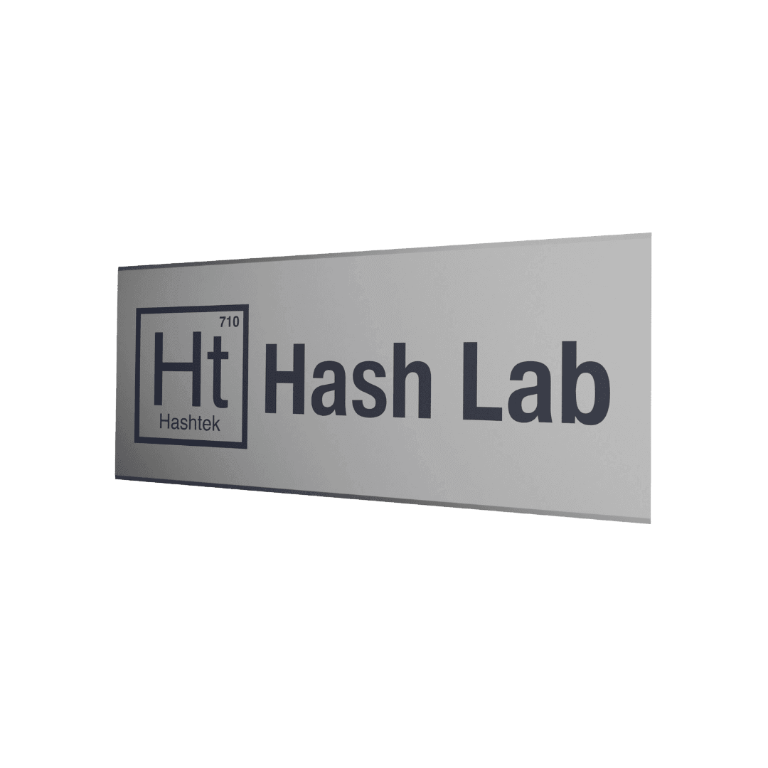 Hashtek Hash Lab Sign