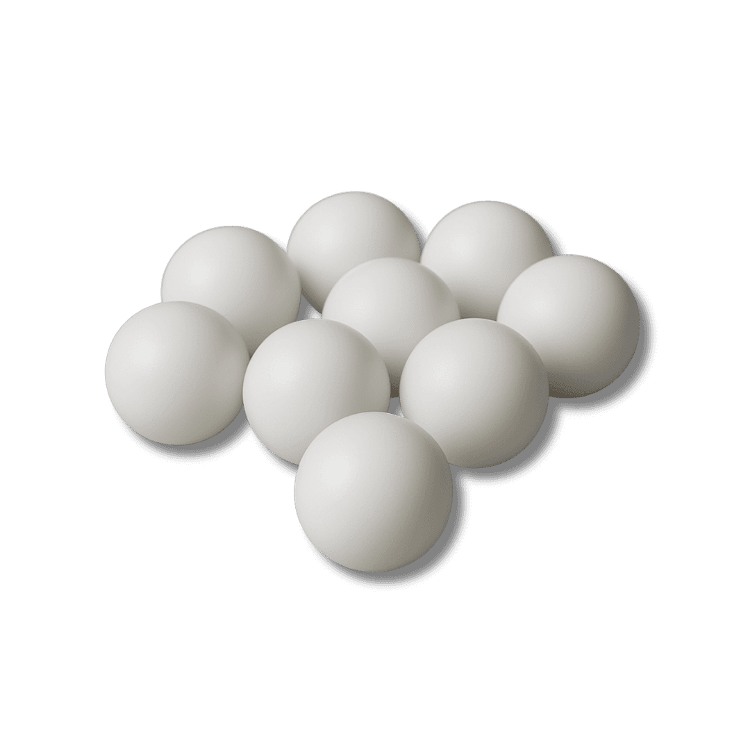 Hashtek Saniballs™ – Sanitary UHMWPE Tumble Balls for Dry Sift Tumblers (12-Pack)