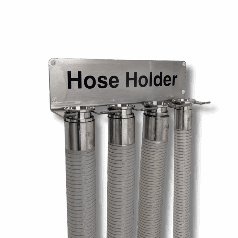 Hashtek four-hose tri-clamp wall holder