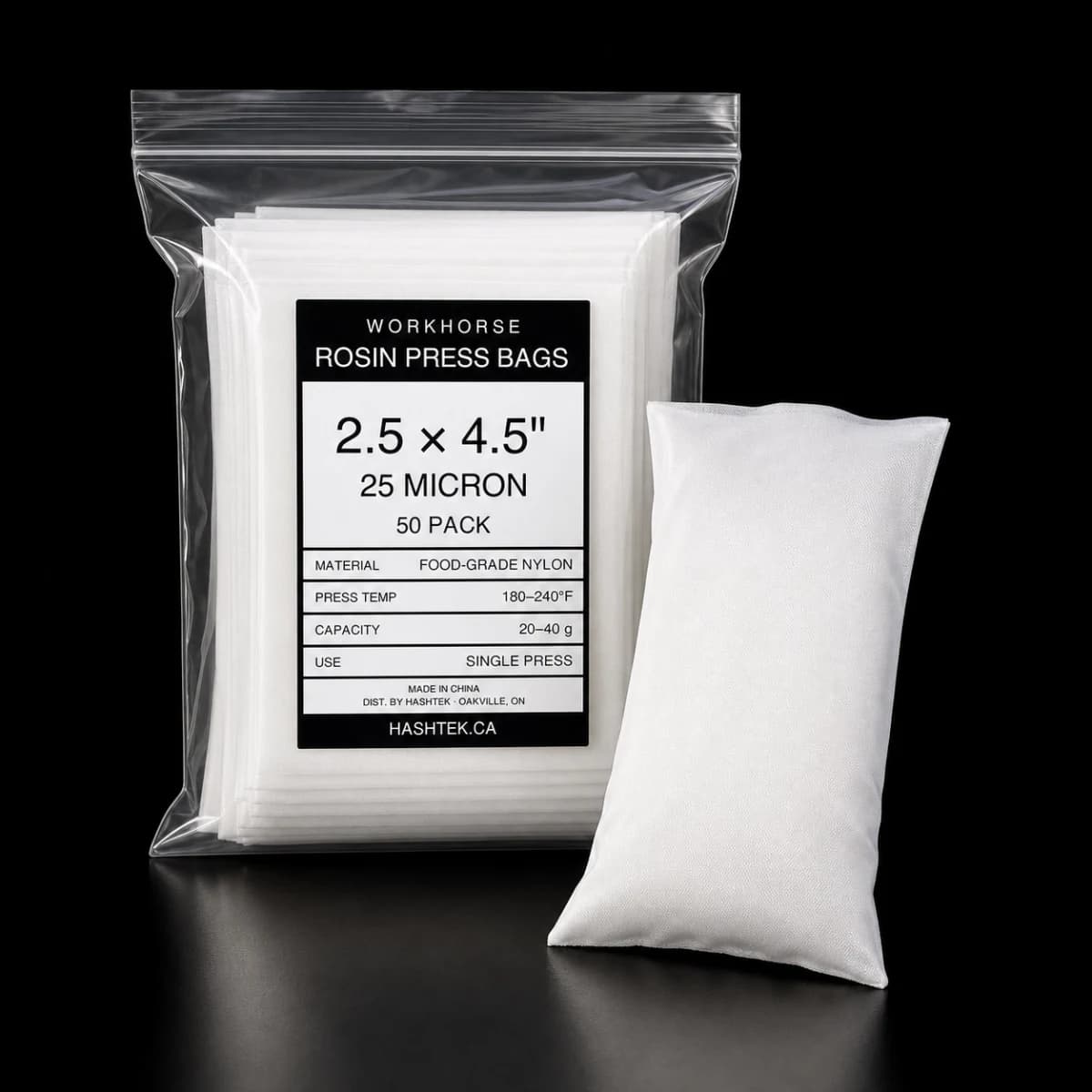 Workhorse Rosin Bags 2.5×4.5 – Workhorse Series (50 Pack)