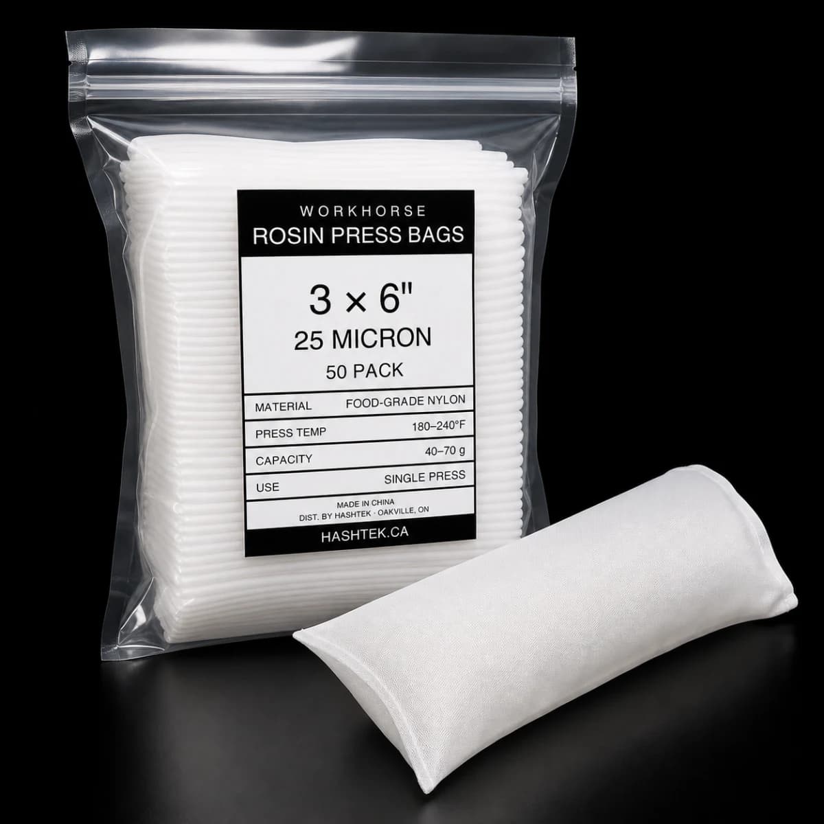 Workhorse Rosin Bags 3×6 – Workhorse Series (50 Pack)
