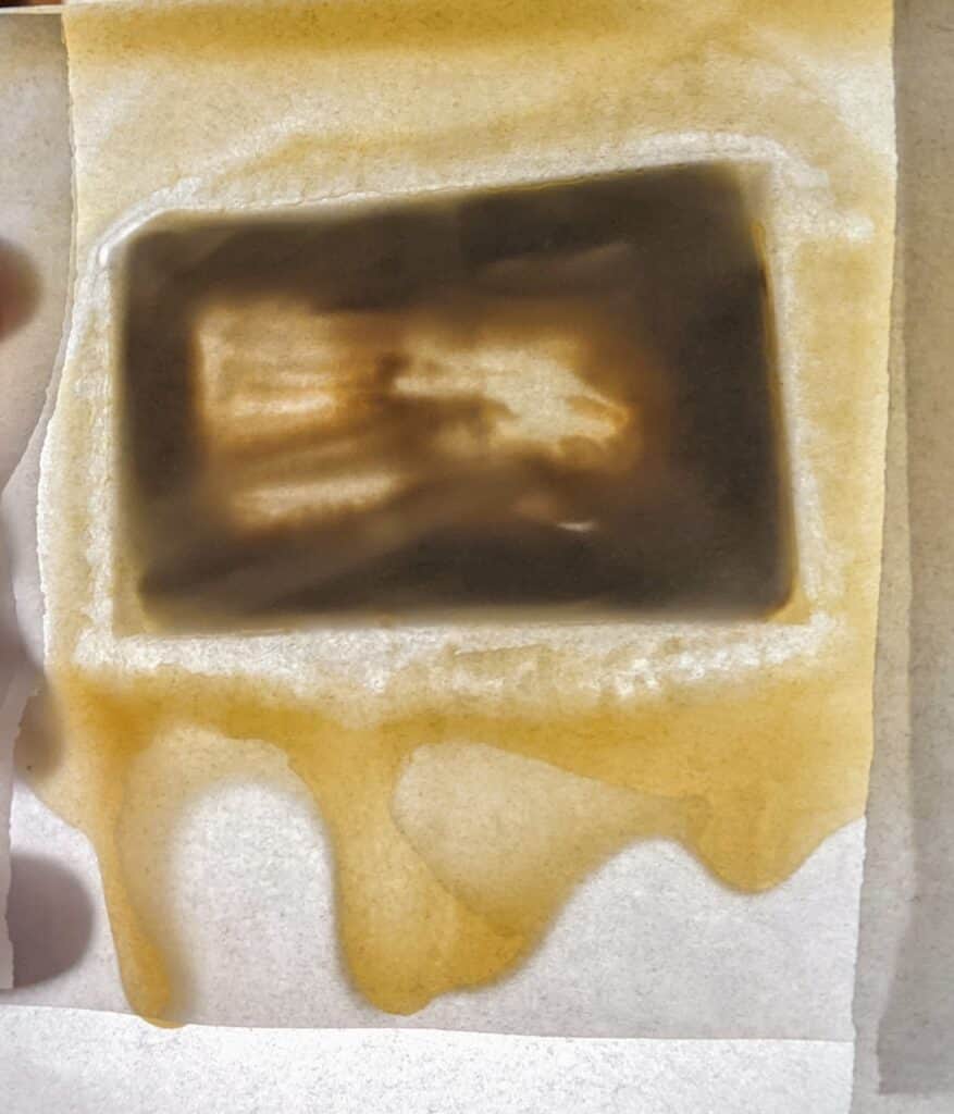 Hash rosin de-waxing