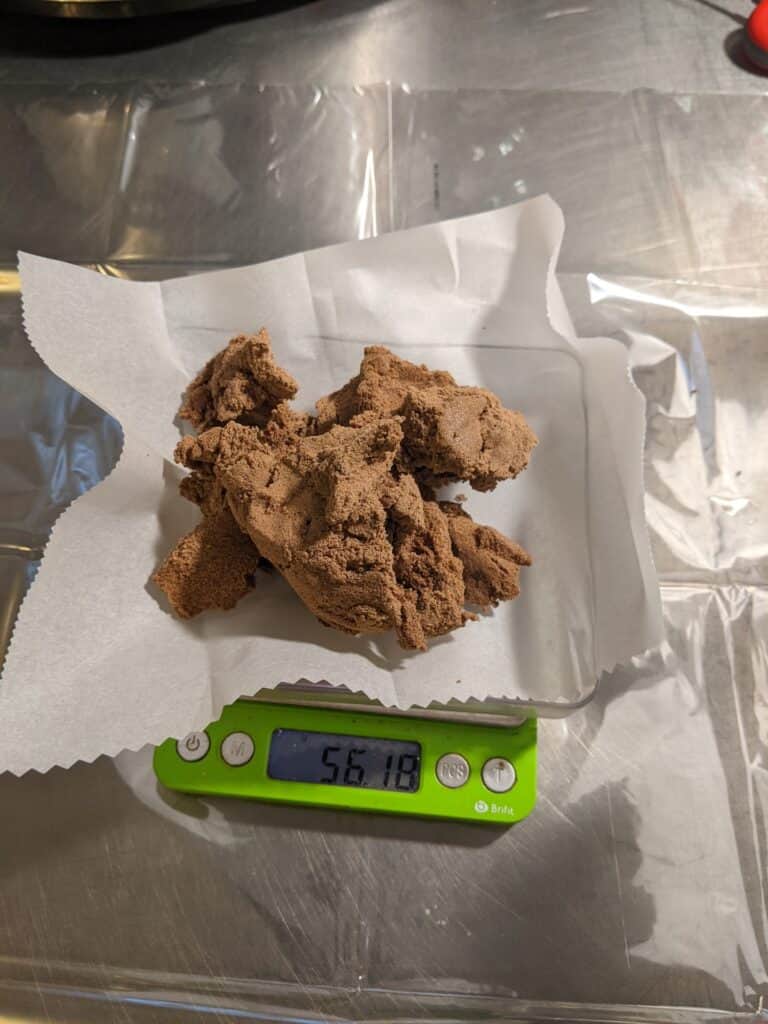 bubble hash macro on scale (56g)